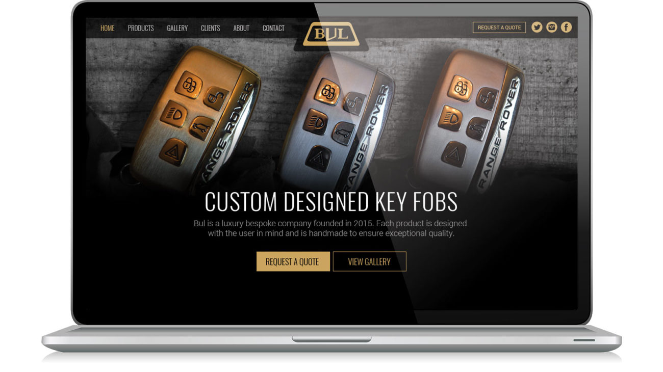 Website design for Bul Key