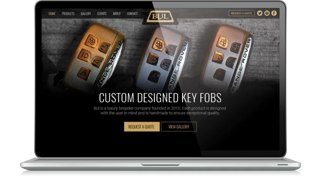 Website design for Bul Key