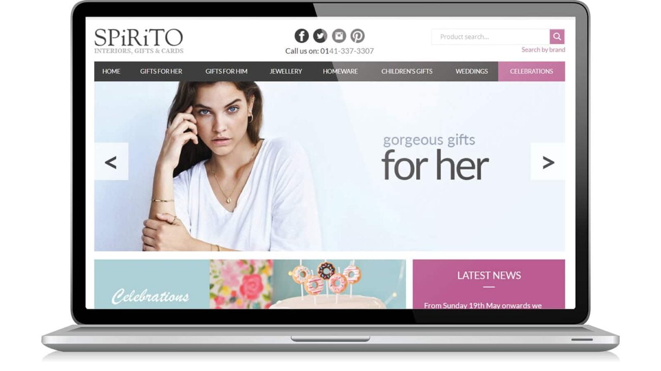 Website design for Spirito